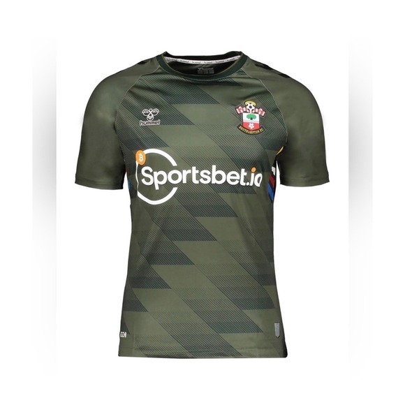 Hummel Other - Hummel Southampton FC Olive Green Third Jersey Mens Sportsbet Soccer Shirt US L